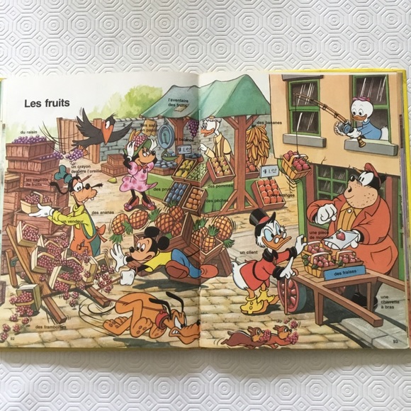 [4/35$] Vintage Disney Book Ay Royaume des Noms 1976 - Picture 7 of 9